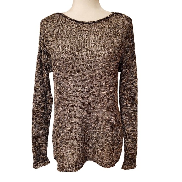 Lilla P Sweaters - Lilla P Sweater Womens Small Knit Layering Piece See Through Boat Neck S